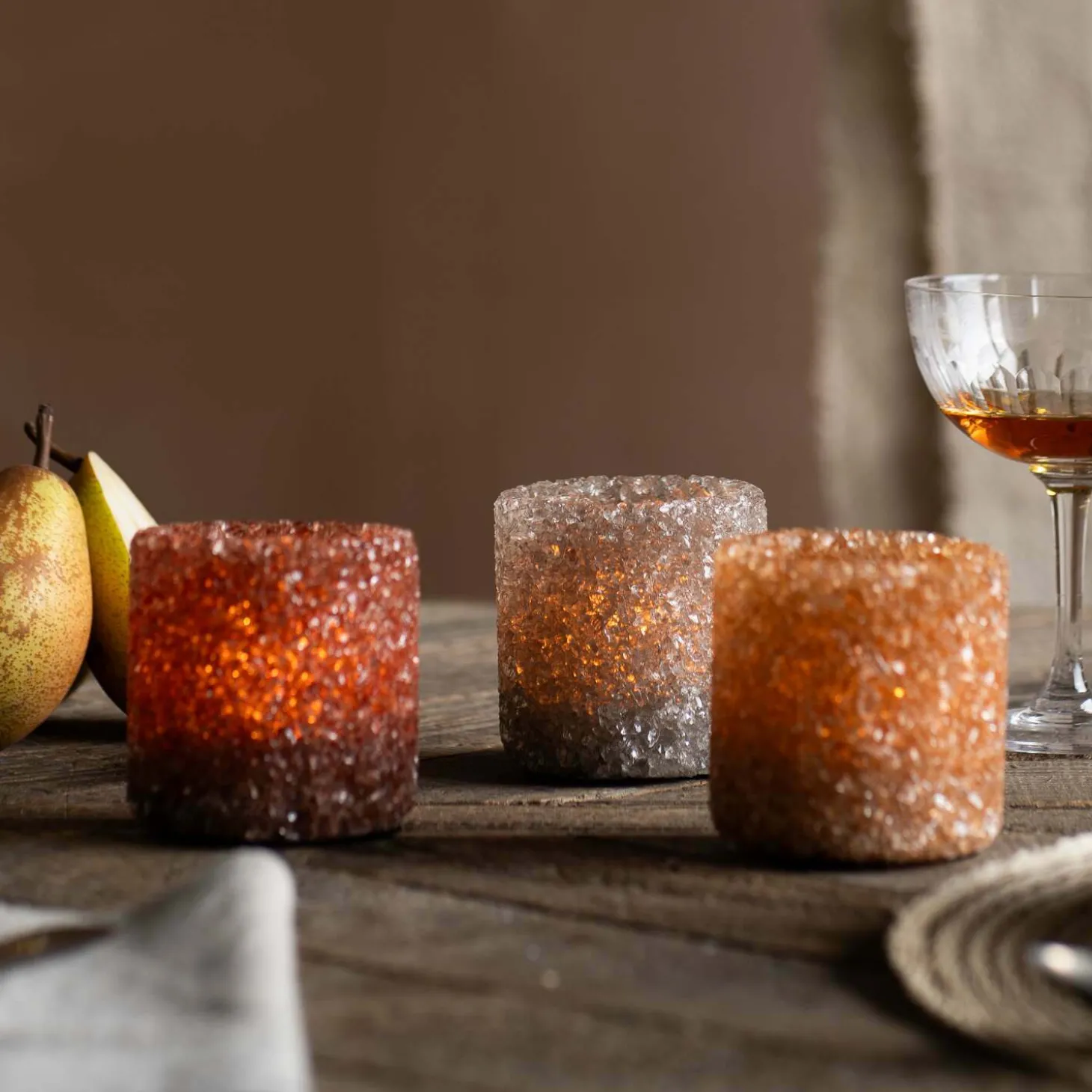Mora Brown Tealight Holder