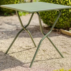 Moss Green Balcony Table and Two Chairs Set