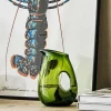 Moss Green Jug with Hole
