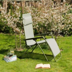 Moss Green Reclining Garden Chair