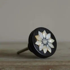 Mother of Pearl Flower Knob