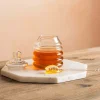 Murcot Clear Glass Honey Pot