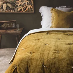 Mustard Velvet Pebble Quilts