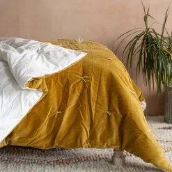 Mustard Velvet Pebble Quilts
