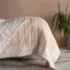 Natural Flower Hand-Printed Quilt