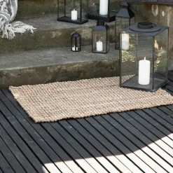 Natural Jute Doormat with Rubber Backing