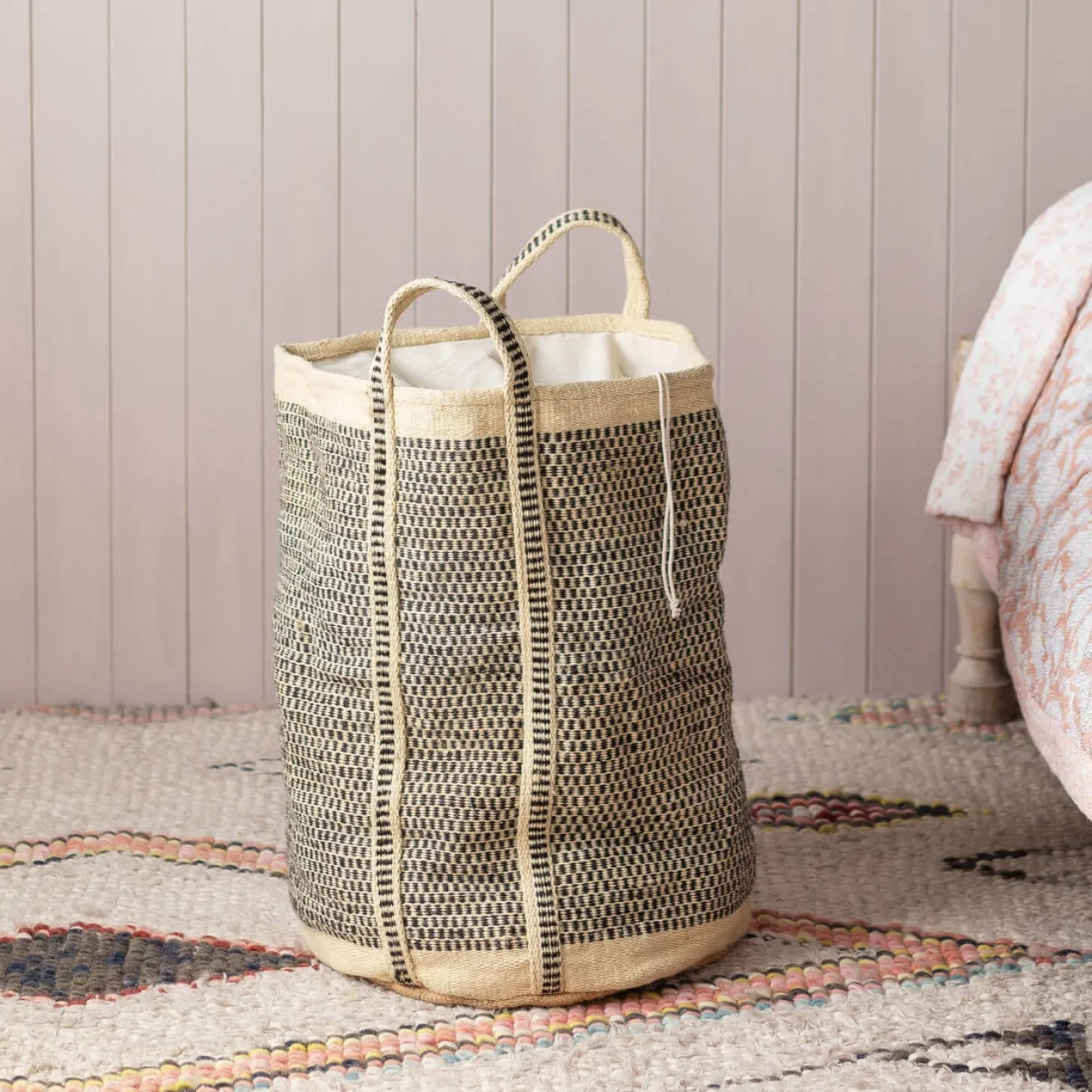 Natural Jute Laundry Baskets