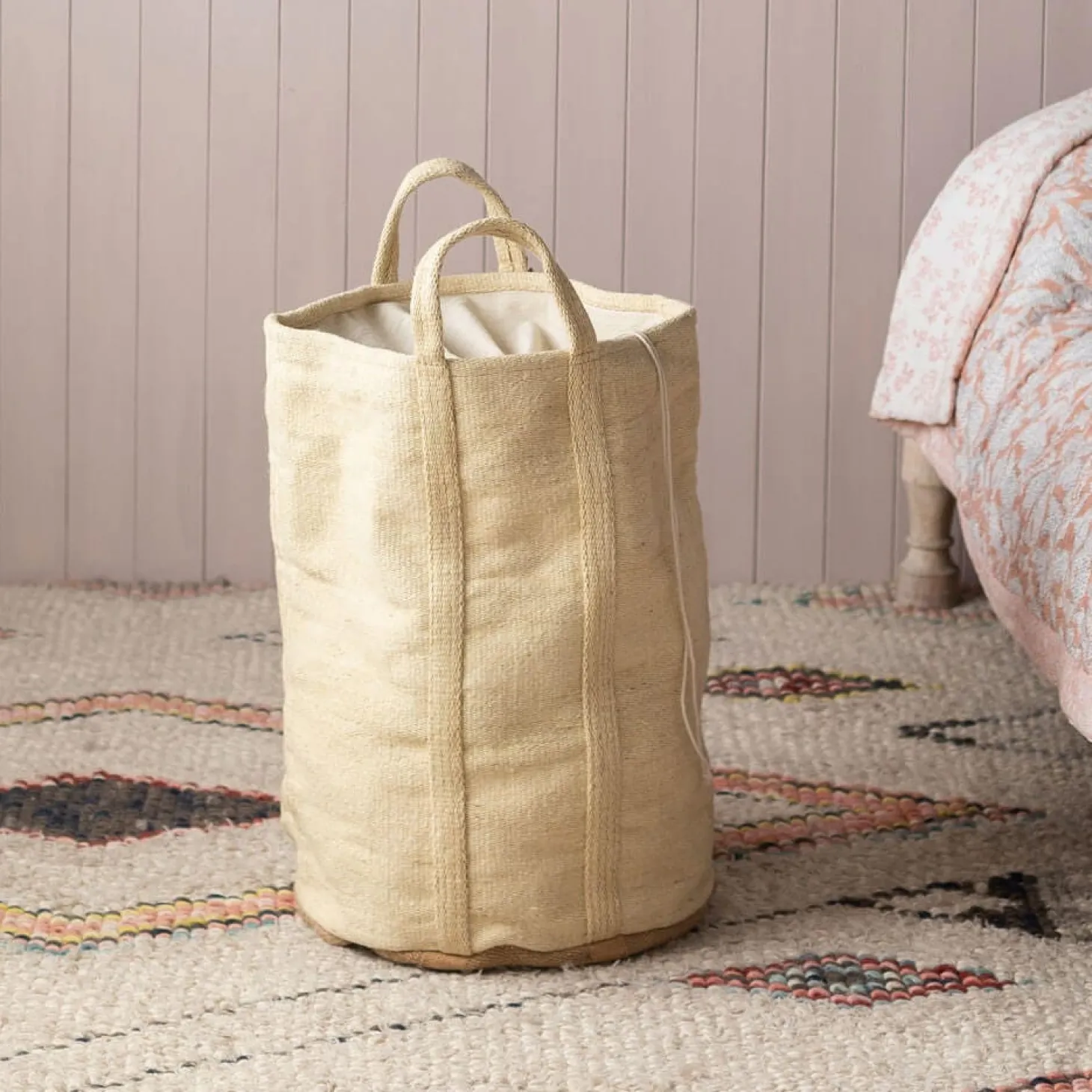 Natural Jute Laundry Baskets