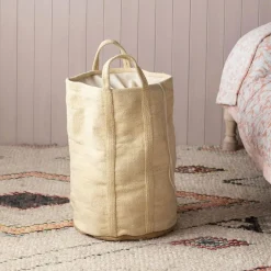 Natural Jute Laundry Baskets