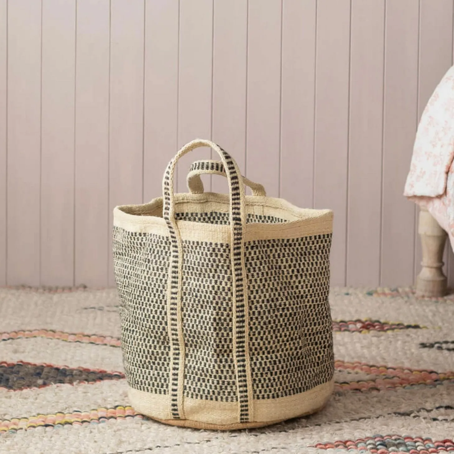 Natural Jute Storage Baskets