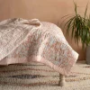 Natural Leaf Hand-Printed Quilt
