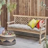 Natural Linen Extra Long Seat Pad