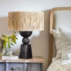Natural Raffia Lamp Shades