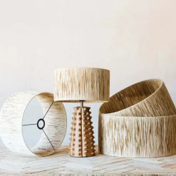 Natural Raffia Lamp Shades