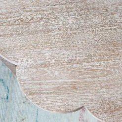 Natural Scallop Side Table