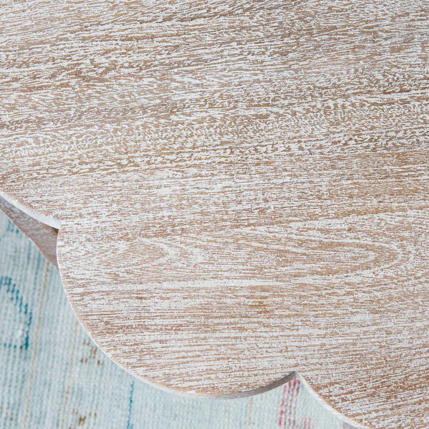 Natural Scallop Side Table