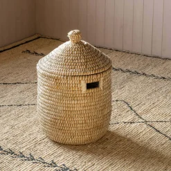 Natural Seagrass Laundry Basket