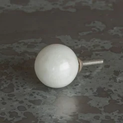 Natural White Marble Round Knob