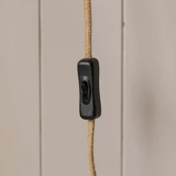 Natural Woven Bamboo Wall Light Medium