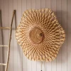 Natural Woven Bamboo Wall Light Large