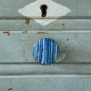 Navy And Gold Bone Knob