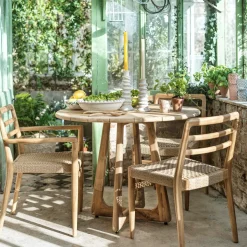 Noa 4 Seater Round Teak Outdoor Table