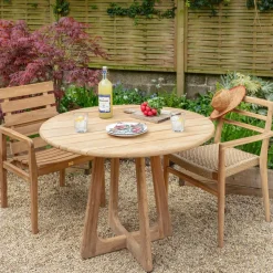 Noa 4 Seater Round Teak Outdoor Table
