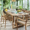 Noa Teak 6 Seater Rectangular Outdoor Dining Table