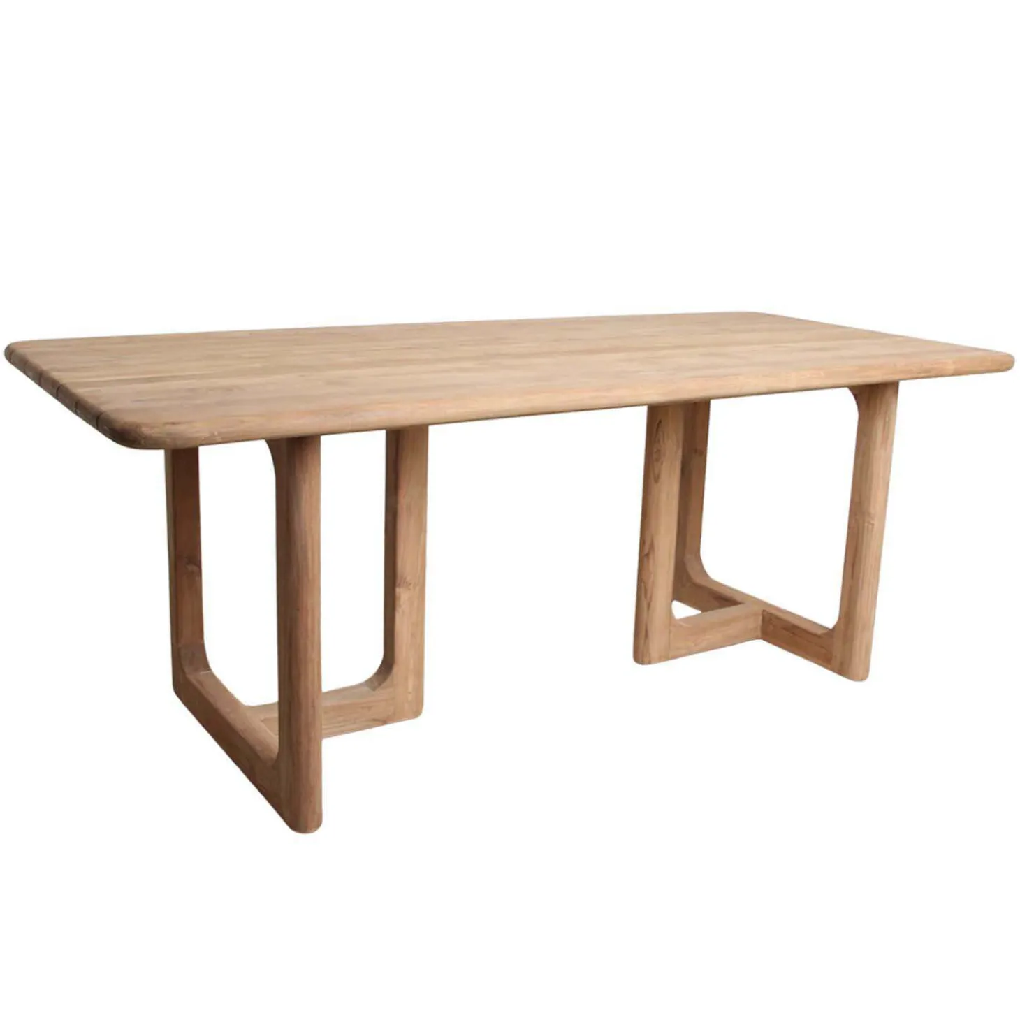 Noa Teak 6 Seater Rectangular Outdoor Dining Table