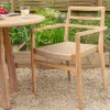 Noa Teak Outdoor Dining Armchair