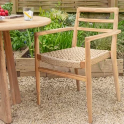 Noa Teak Outdoor Dining Armchair