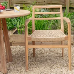 Noa Teak Outdoor Dining Armchair