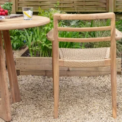 Noa Teak Outdoor Dining Armchair