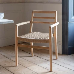 Noa Teak Outdoor Dining Armchair