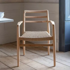 Noa Teak Outdoor Dining Armchair
