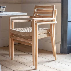 Noa Teak Outdoor Dining Armchair