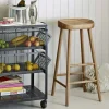 Oak Farmhouse Bar Stool