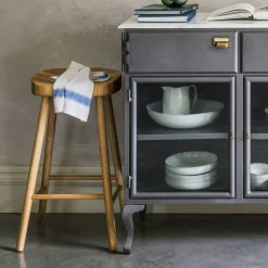 Oak Farmhouse Kitchen Stool