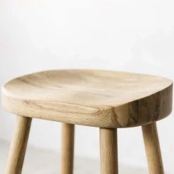 Oak Farmhouse Kitchen Stool