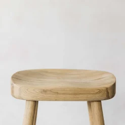 Oak Farmhouse Kitchen Stool