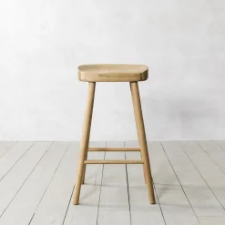 Oak Farmhouse Kitchen Stool