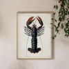 Oak Framed Lobster Prints