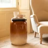 Ochre Ombre Ceramic Side Table