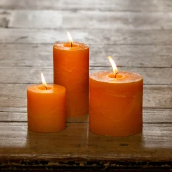 Ochre Pillar Candles