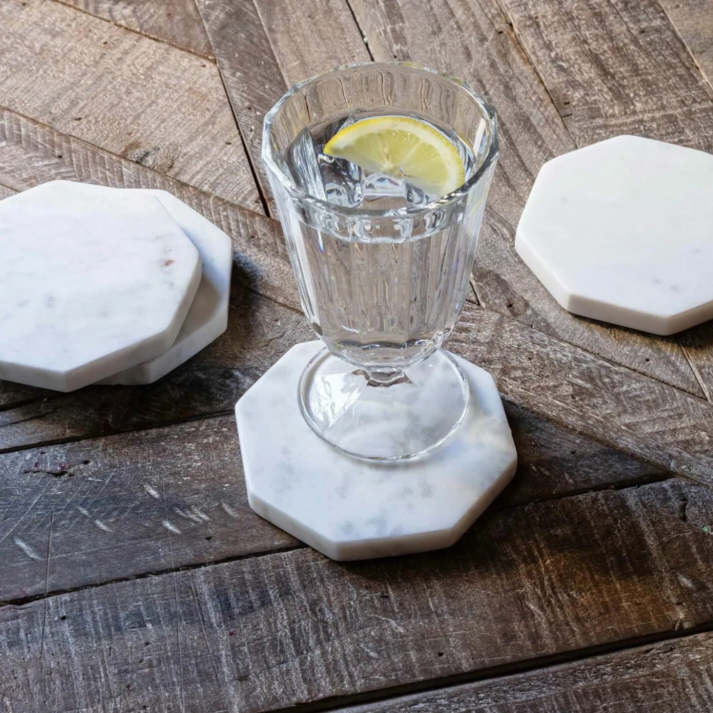 Octagon Marble Coaster