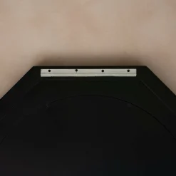 Octavia Large Black Wood Wall Mirror