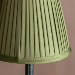 Olive Green Pleated Lamp Shade