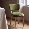 Olive Velvet Upholstered Dining Chair