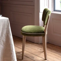 Olive Velvet Upholstered Dining Chair
