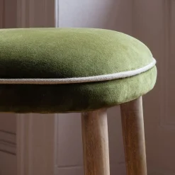 Olive Velvet Upholstered Dining Chair